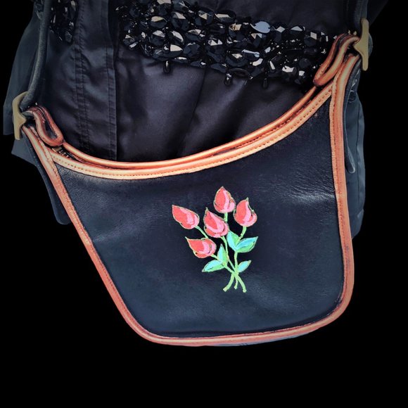 COACH Legacy Rare 1995 Style 9950 Vintage Crossbody Leather Hand Painted Bag - Picture 4 of 7